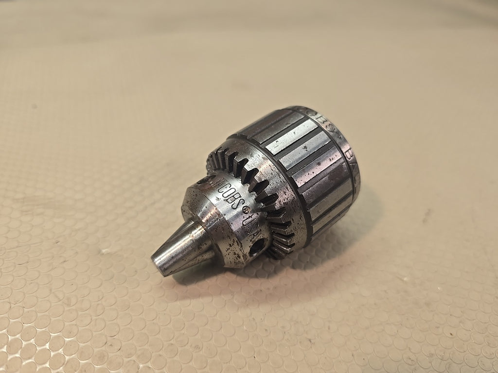 JACOBS 11N BALL BEARING SUPER DRILL CHUCK 0-3/8" 0-10mm CAP JACOBS TAPER #2 JT2