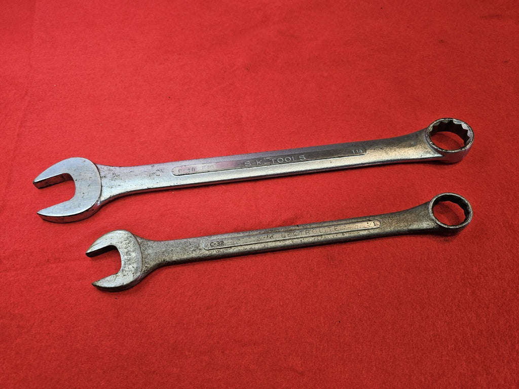 S-K USA Combination Wrench 1-1/4" 12 Pt. SK  1 Inch Long C-40 C-32 LARGE