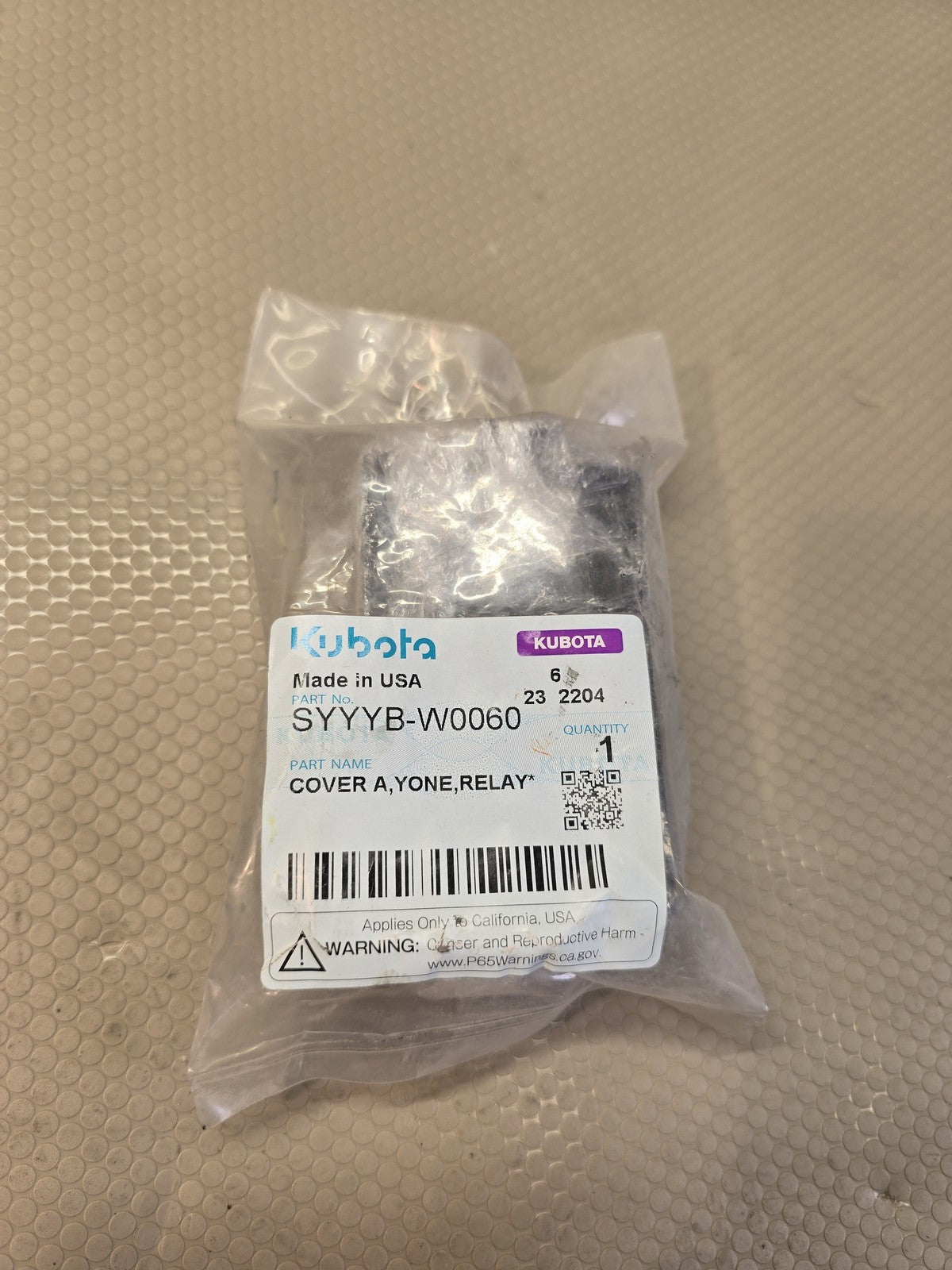Kubota SYYYB-W0060 RTV Fuse Relay Box Cover Lid OEM