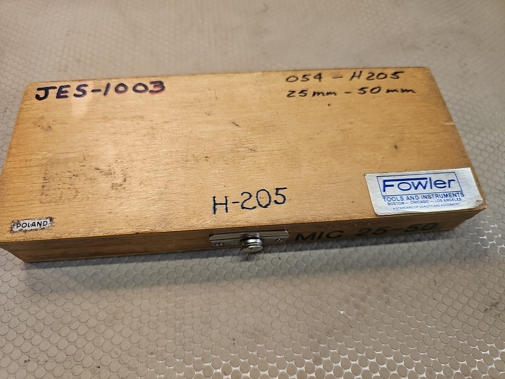 VIS 1-2" Pitch/Screw Thread Micrometer 25-50 Wrench & Case Mic 2-219-001