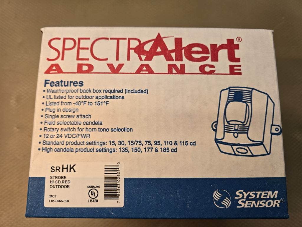 NEW! System Sensor SRHK Strobe, High-candela, Outdoor 