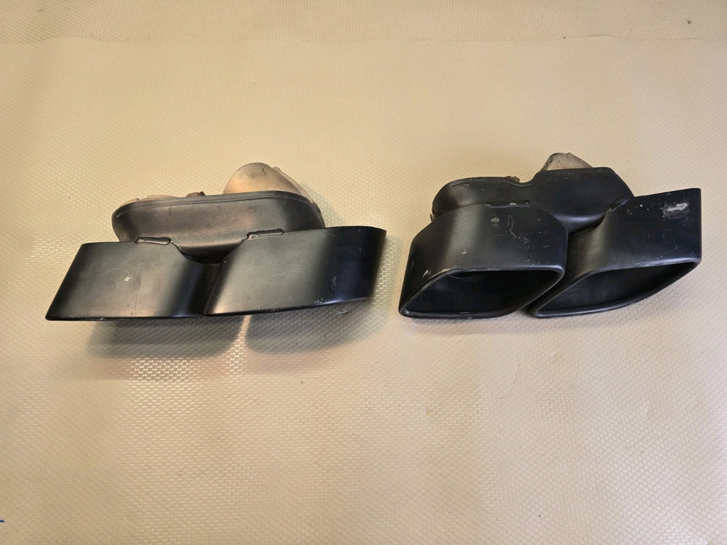 Porsche 911 Turbo S 991 Left/Right Exhaust Tip 991.111.762.61/761.62 Black OEM