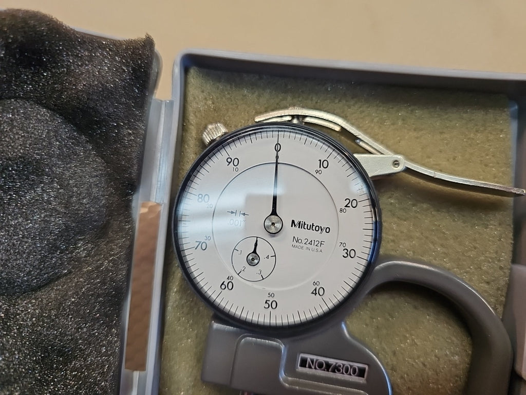 Mitutoyo Dial Thickness Gage 7300 W/ Upgraded Dial 2412F *Unused?*