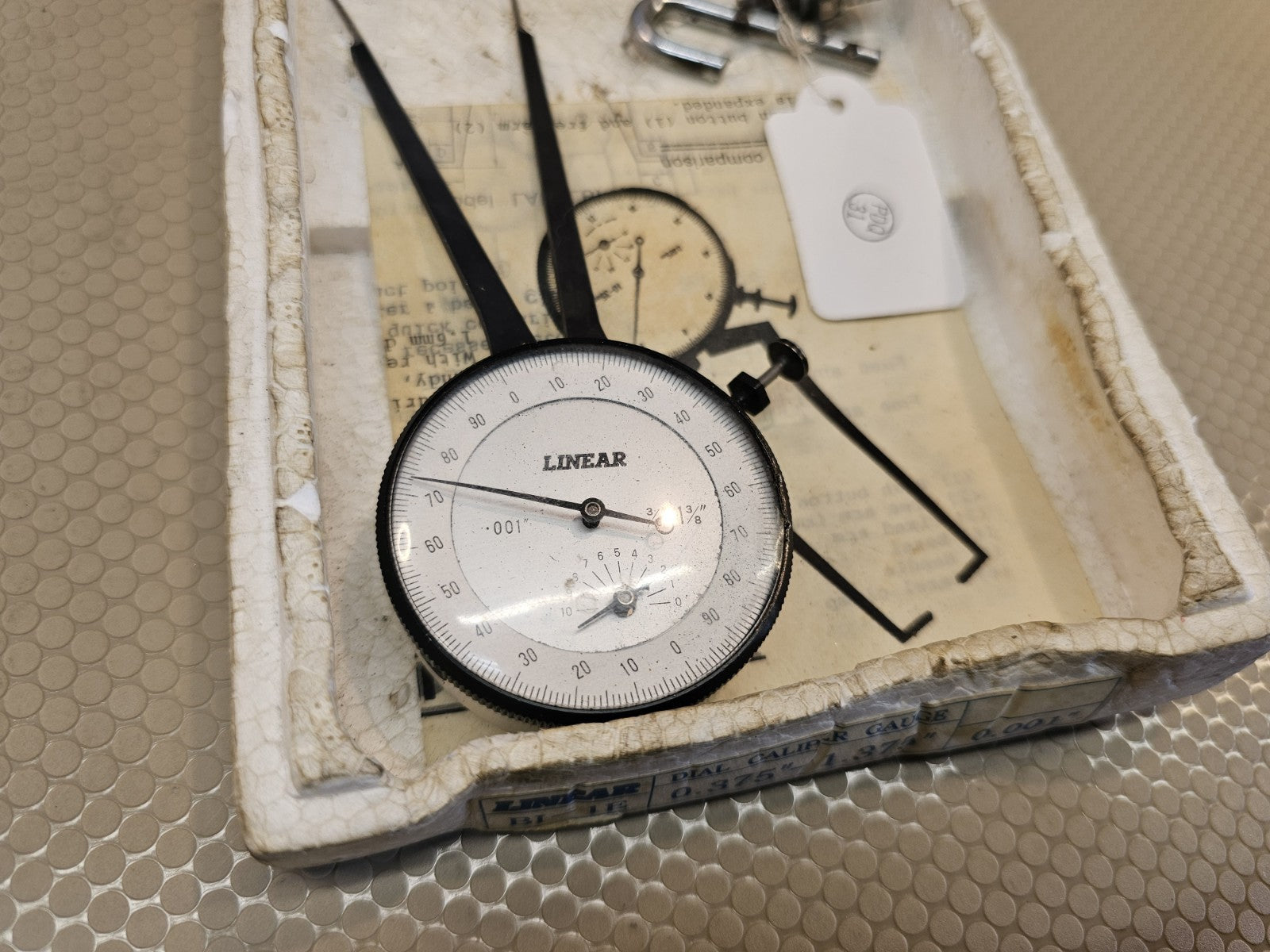 LINEAR DIAL CALIPER  GAUGE BI-IE 0.375"-1.375" Japan