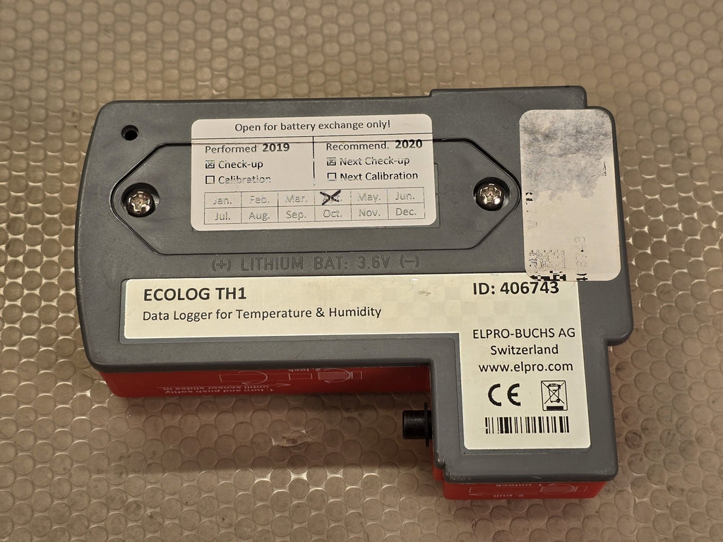 ELPRO ECOLOG TH1 Temperature & Humidity Data Logger w/ PRO_TRH_THx Sensor Probe