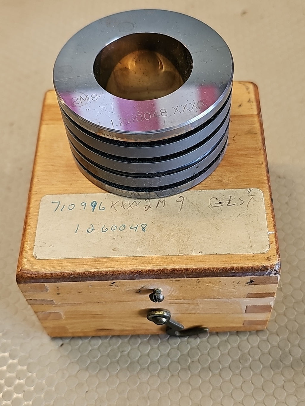 GSG GLASTONBURY SOUTHERN GAGE - 1.260048 XXXX 2M9 MASTER PLAIN BORE RING GAGE