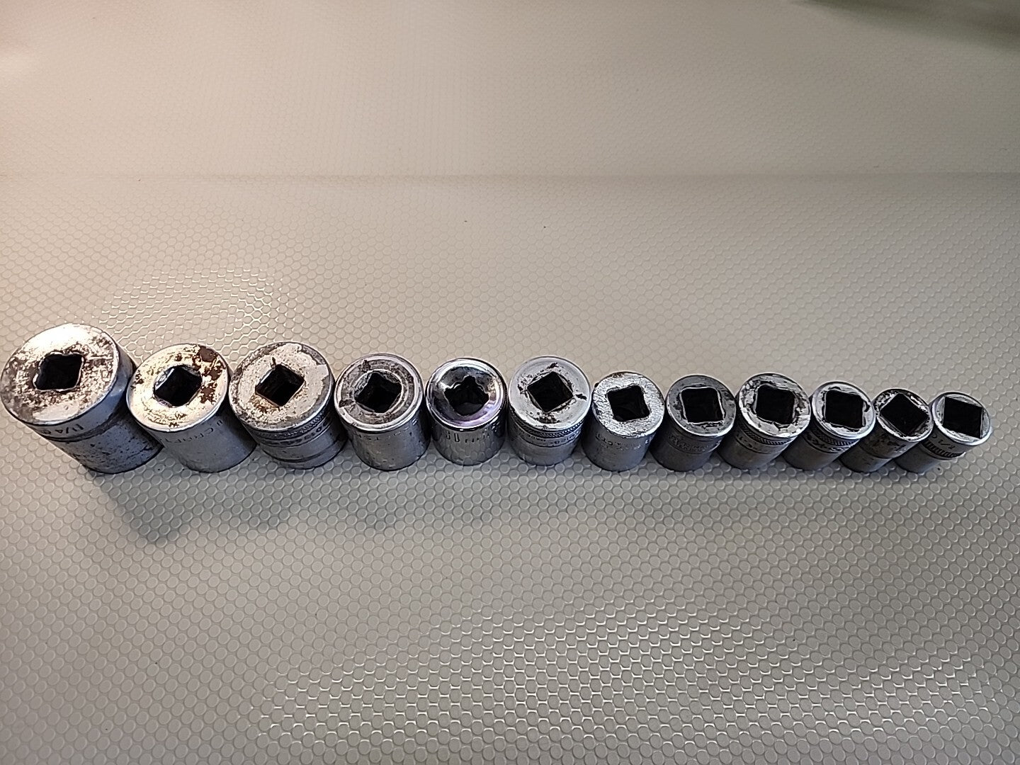 S-K/ OTHER 1/2" DRIVE 12PT SAE SHALLOW 12PC SOCKET SET Large Sizes