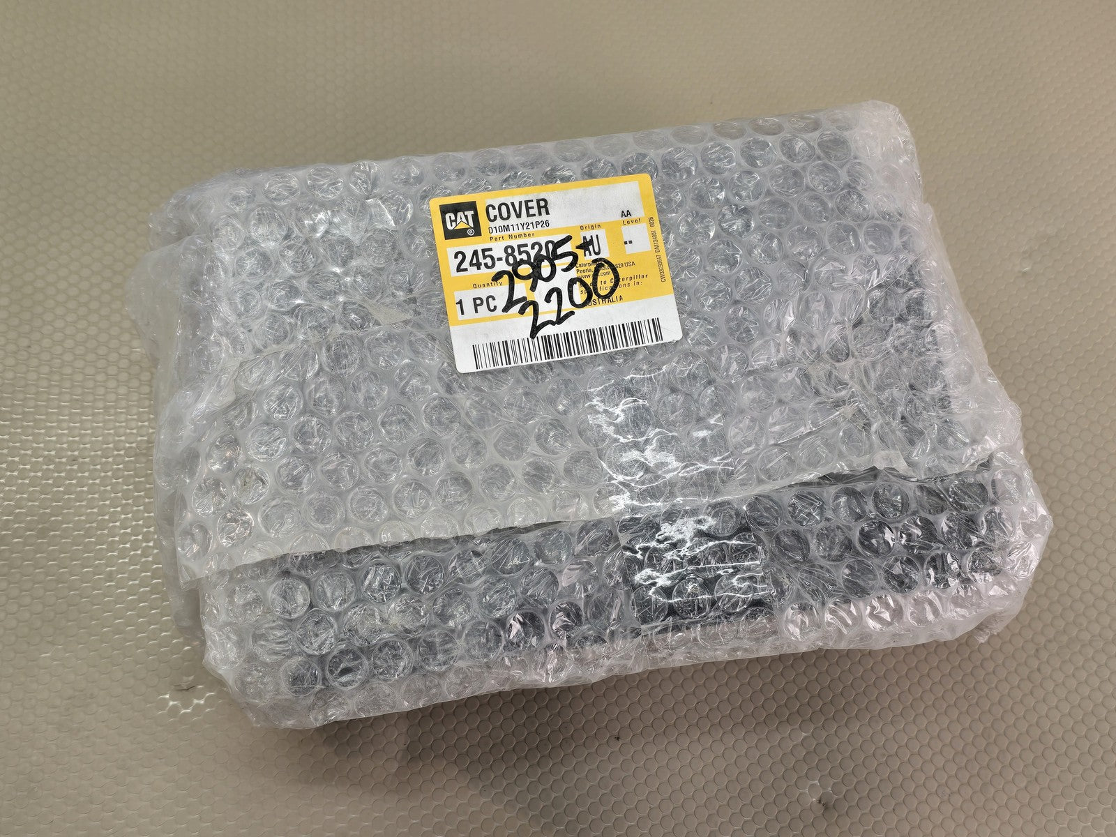 Caterpillar 245-8520 Cover Genuine CAT Made in USA