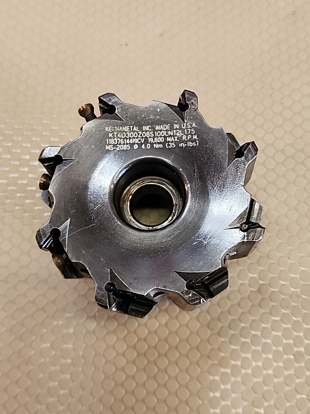 Kennametal  KT4D311Z08S Face Mill Indexable Shoulder Milling Cutter 35in-3 IN