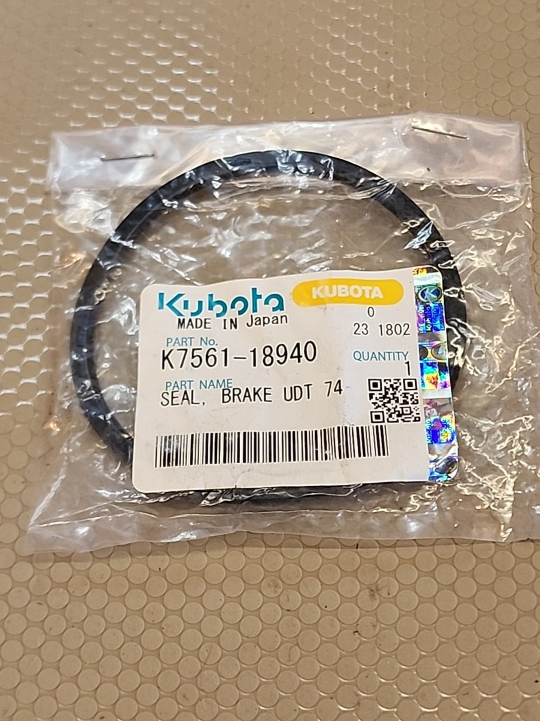 1 Kubota Brake UDT Seal K7561-18940