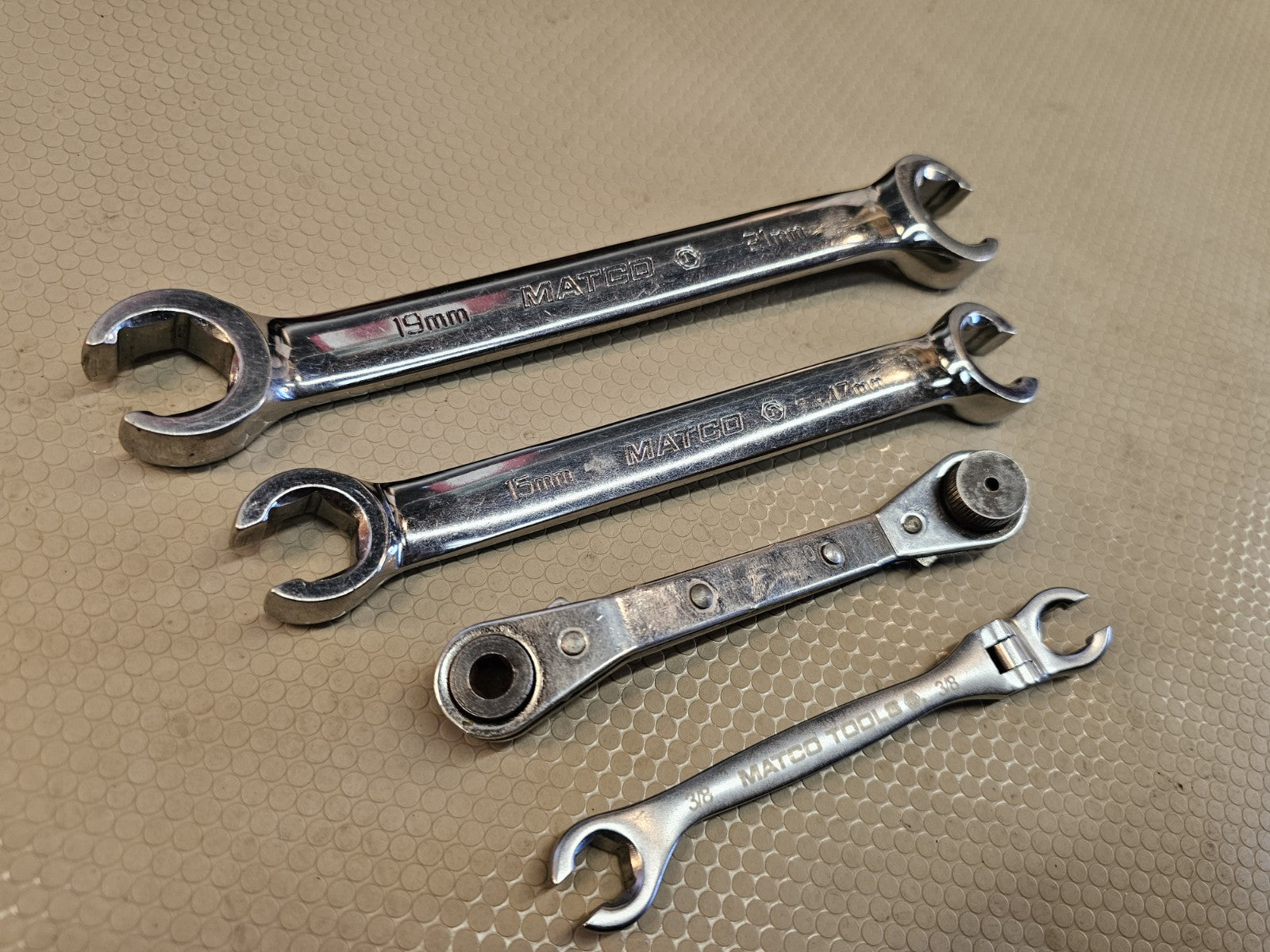 Matco Flare Nut Metric Lot Wrench Set 4pt SAE Flex Head Etc.