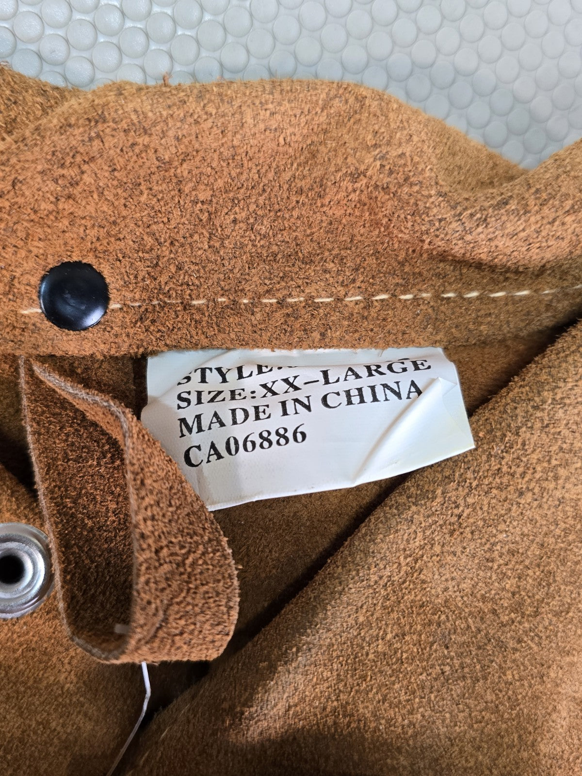 Gander Brand Welding Jacket Split Cowhide Brown  Size XXL New