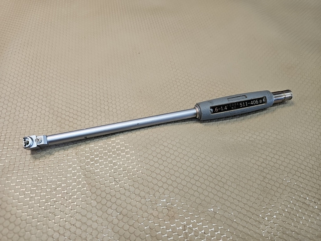 MITUTOYO NO. 511-406 .6 - 1.4" RANGE STANDARD TYPE DIAL BORE GAGE NO INDICATOR