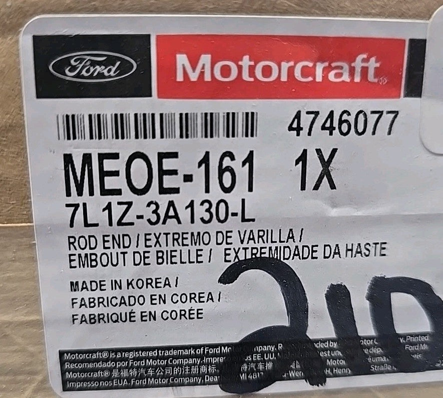 NEW Motorcraft Steering Tie Rod End Outer MEOE-171 Escape Mariner 2008-2009