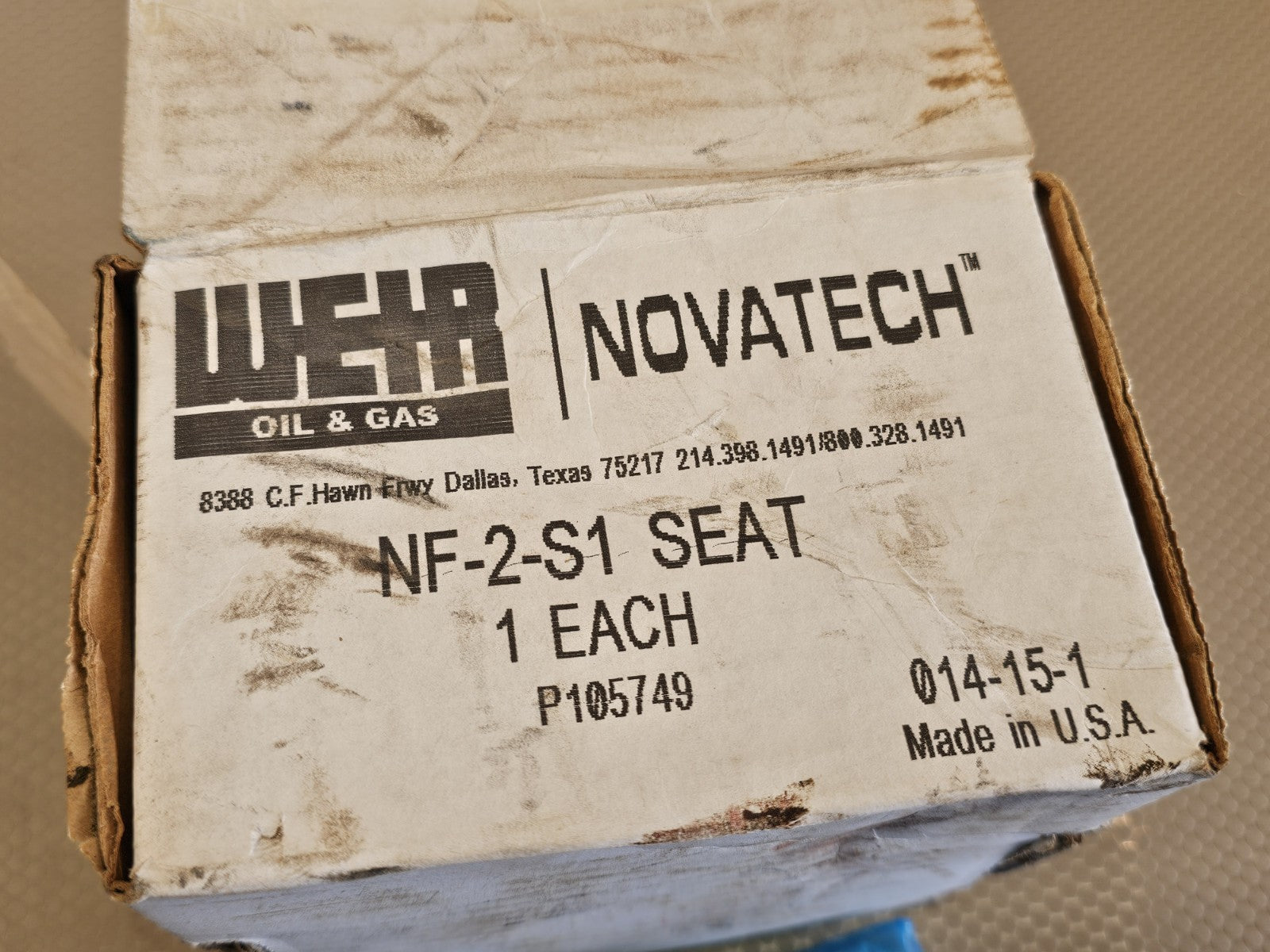 NEW Novatech Valve Seat SJ Petro (NF-5D-S1) 