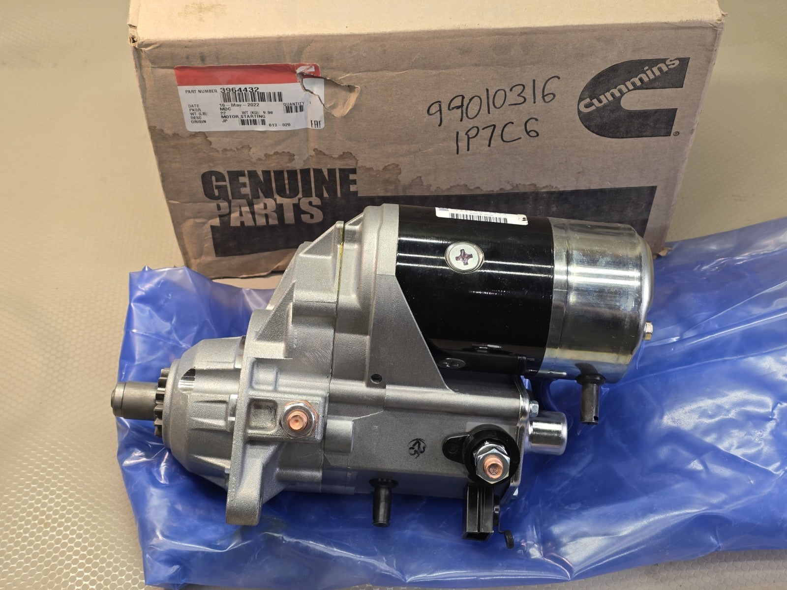 Genuine Cummins 3964432 Engine Starting Motor Starter OEM