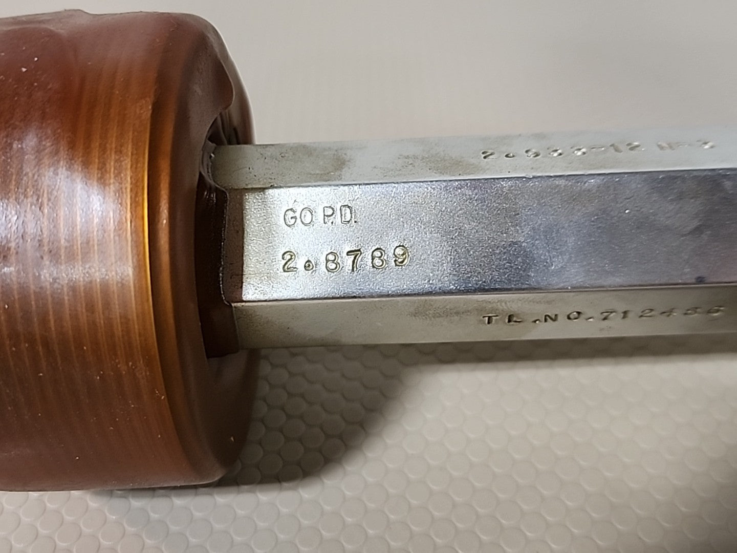 HEMCO THREAD PLUG GAGE 3 2.933-12 N-3 GO PD: 2.8789 NOGO PD: 2.8843 TL.NO.712486