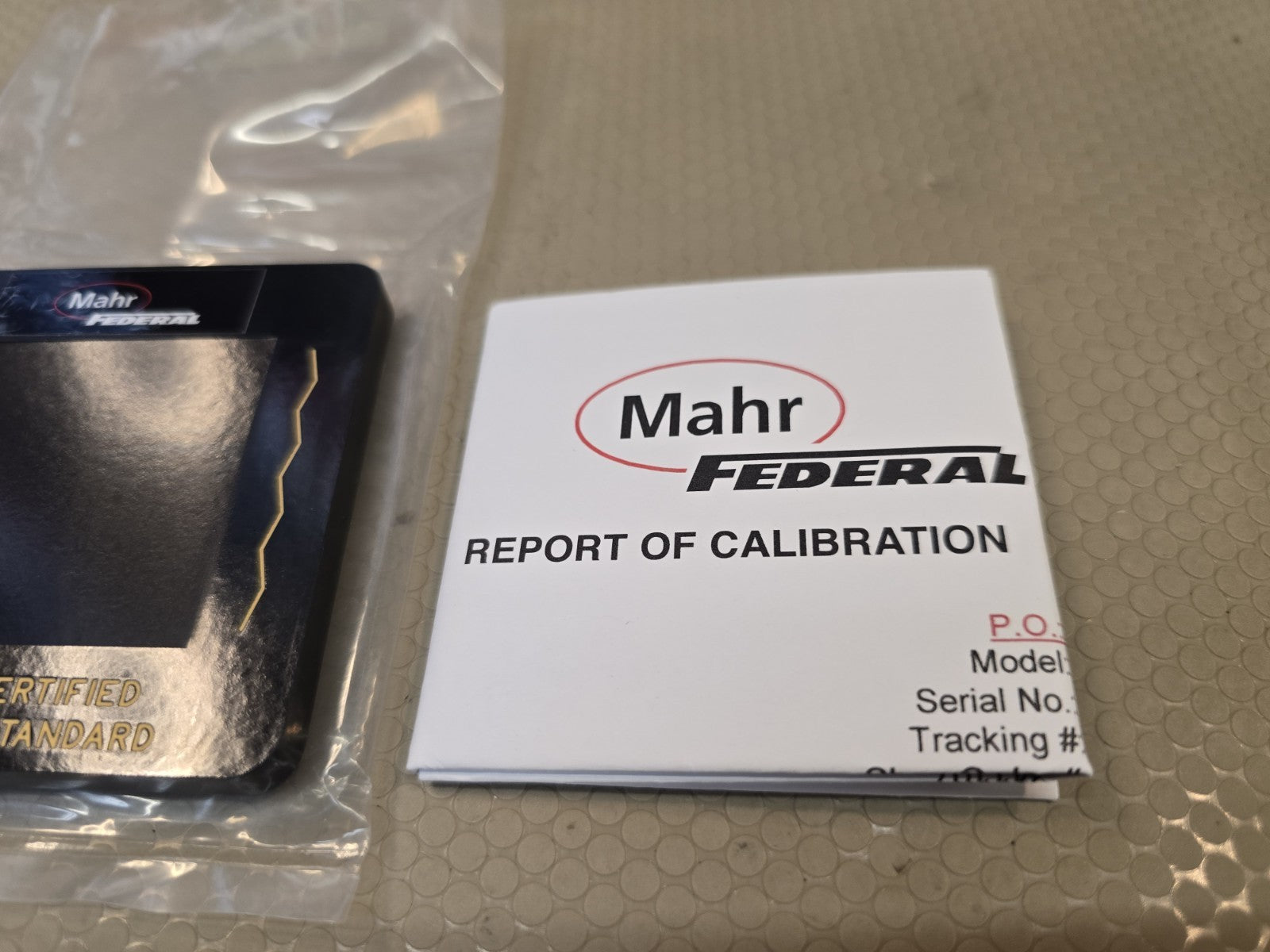GENUINE Mahr Federal PMD-90101 Roughness Specimen *Light USE*