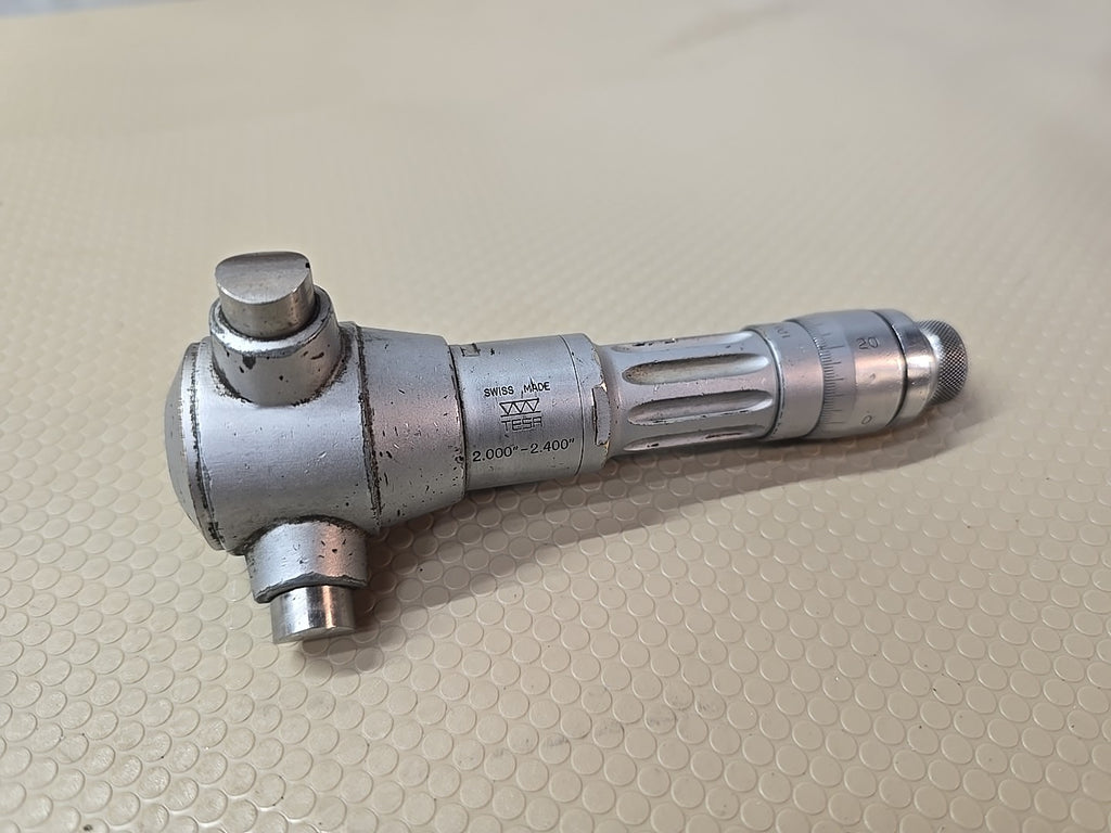 TESA Sharpe Bore Micrometer Gauge 2.000"  2.400"  Internal Micrometer Swiss Made