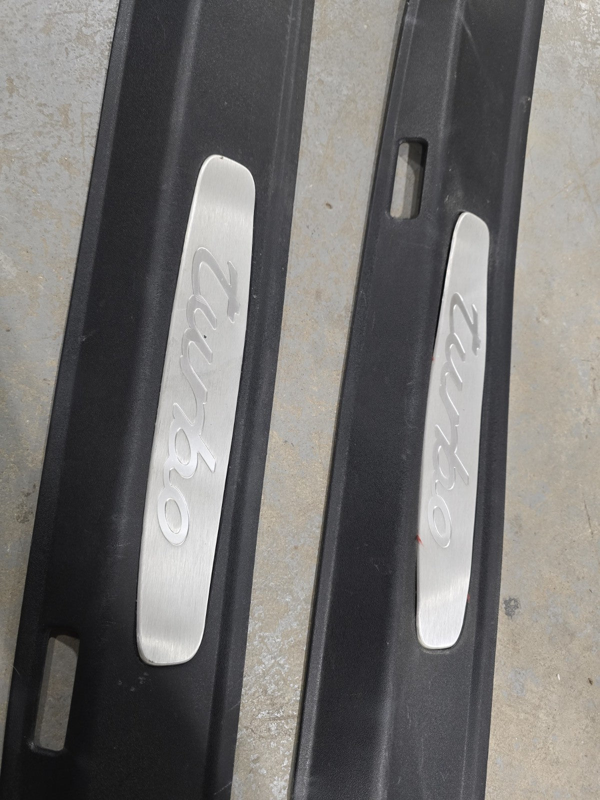 Porsche 911 997 Turbo Left & Right Door Sill Scuff Plate Trim 1619 OEM