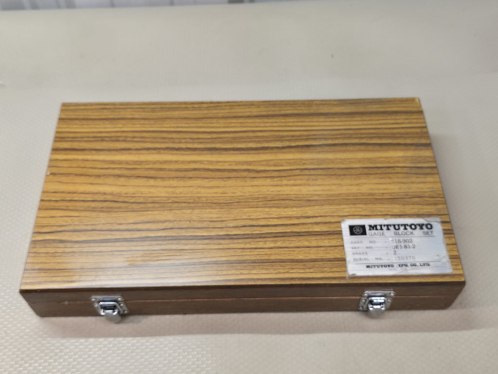 MITUTOYO GAGE BLOCK SET 516-902 BE1-81-2  GRADE 2 Incomplete