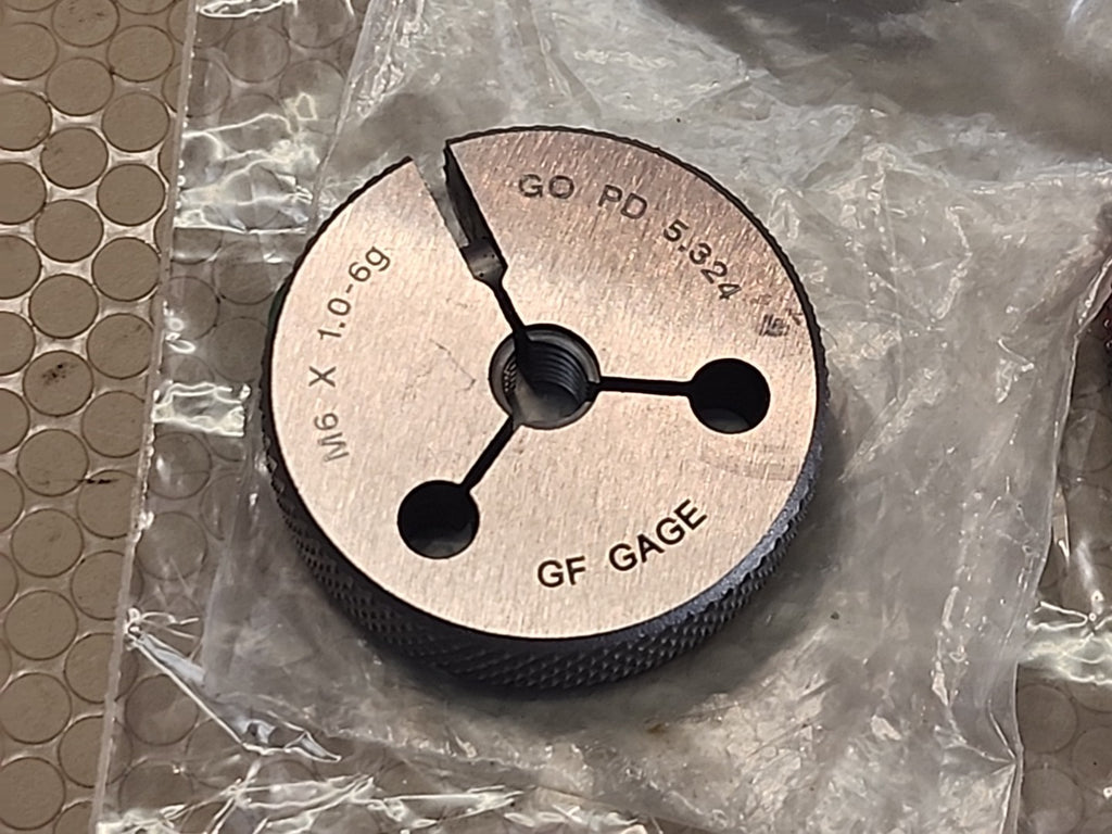 BHD M6 X 1.0-6g- GO PD 5.324 NOGO PD 5.212 GF GAGE 257295/260073