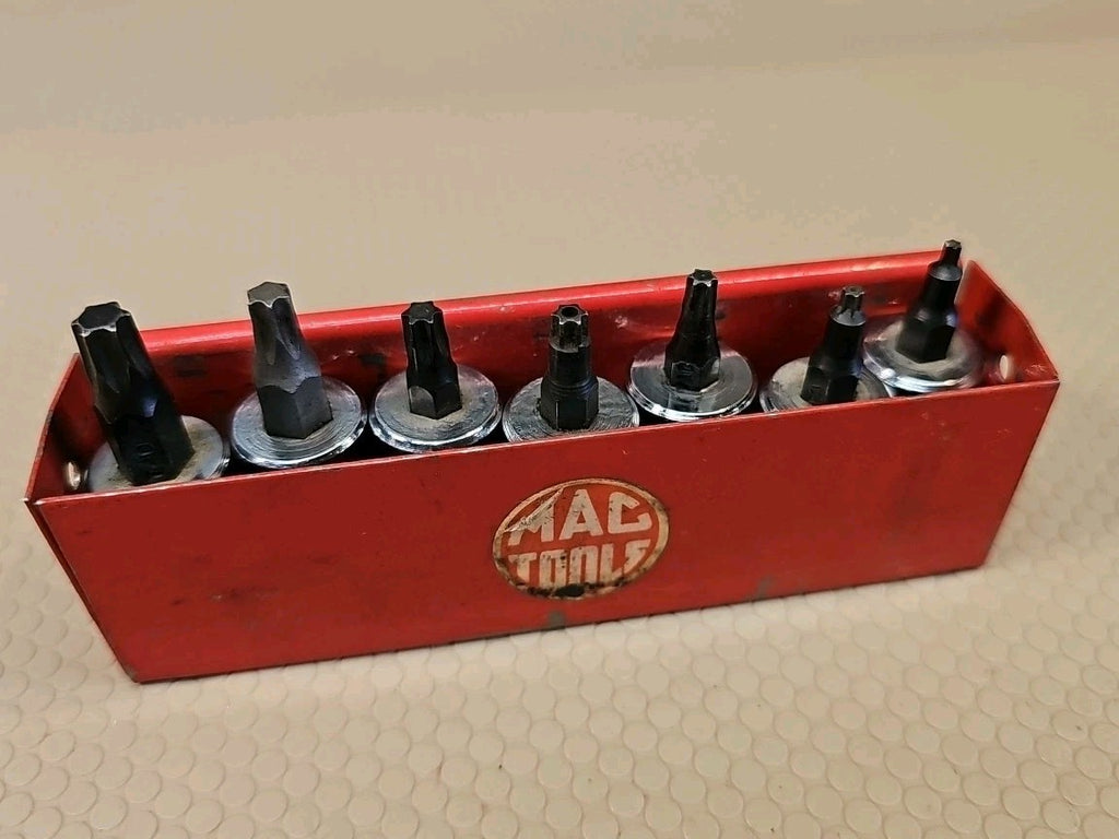 MAC TOOLS  ST11T  10 Piece Metal Tray Vintage 3/8" Drive Torx® Driver Set  USA