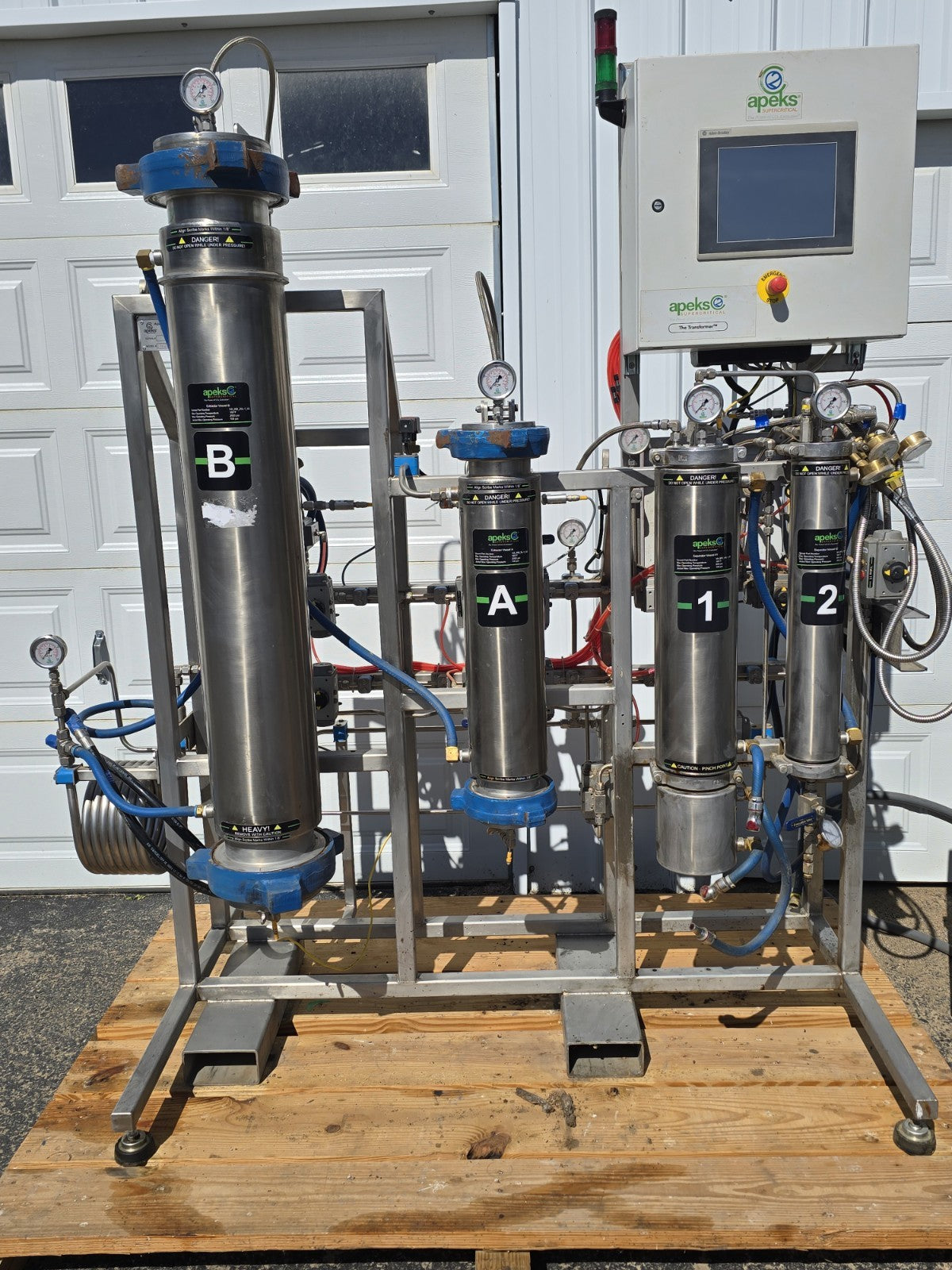 Apeks Supercritical CO2 Extraction System Full 3 Piece Set 2000-5Lx20LD 20L