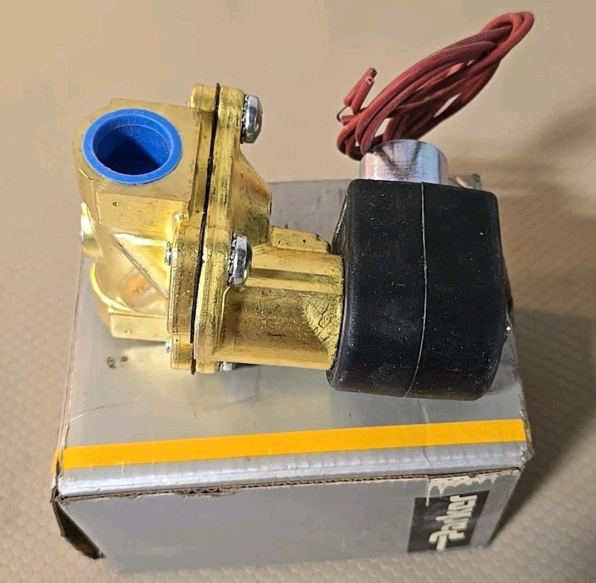 NEW Parker 73218BN4UN00N0C111P3 2-Way Solenoid Valve1/2 in. NPT, 120 Volt 