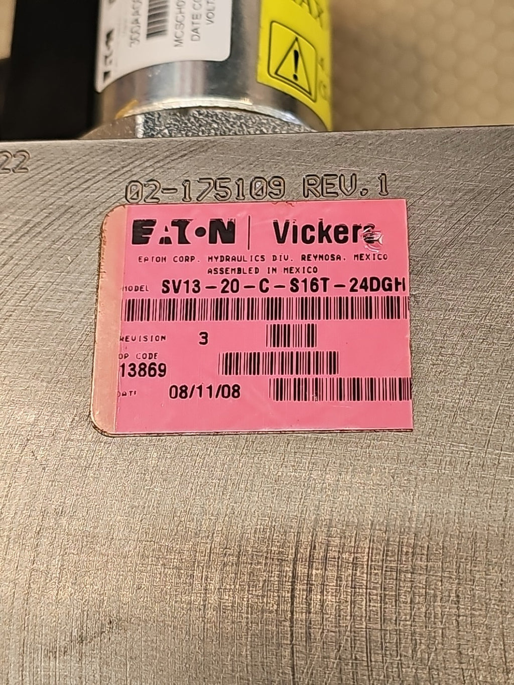 Eaton SV13-20-C-S16T-24DGH Motion Control Valve