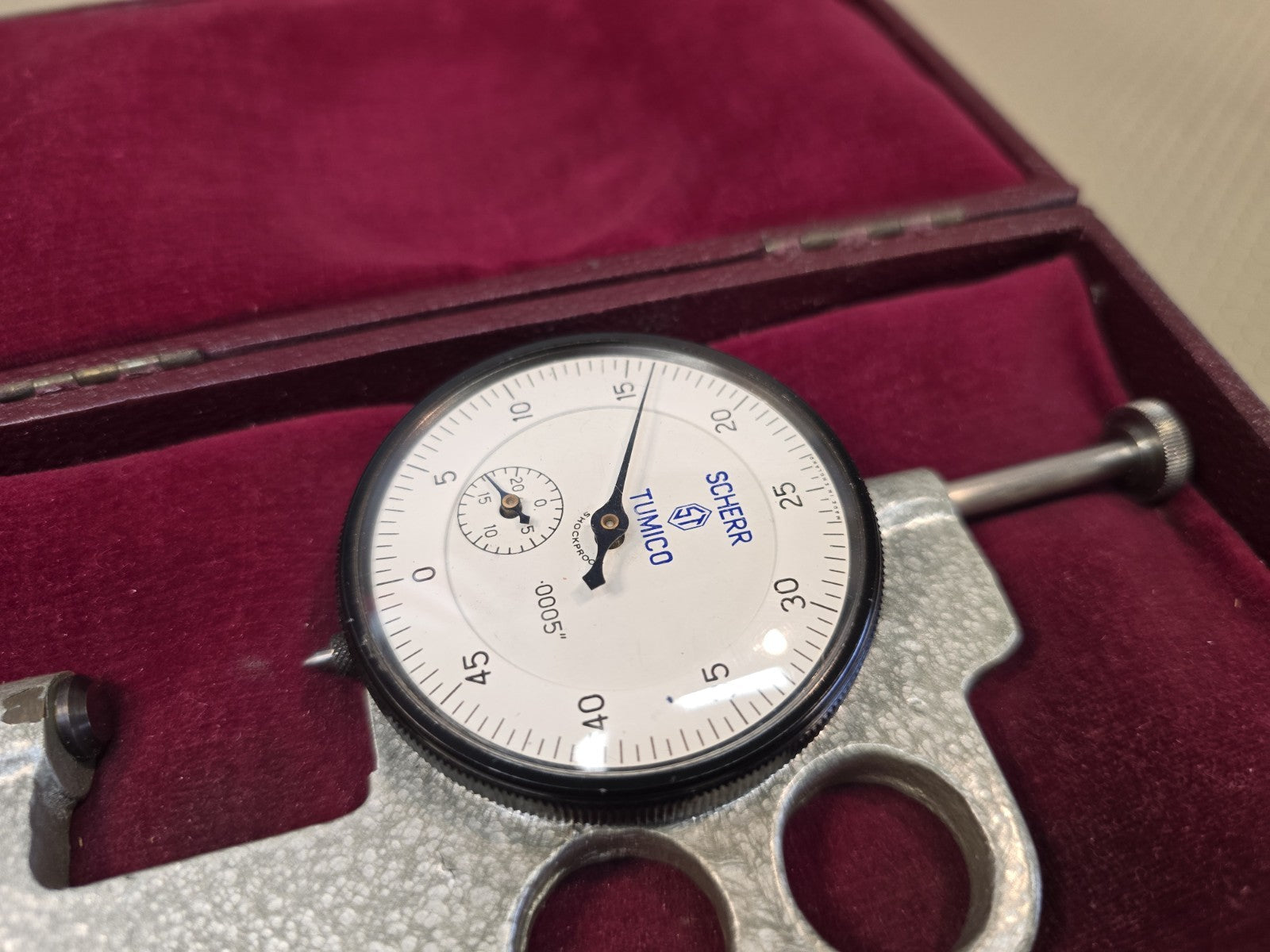 VINTAGE SCHERR TUMICO Precision Dial Thickness Gage 64-1210-02 /.0005”-.400” 1.0