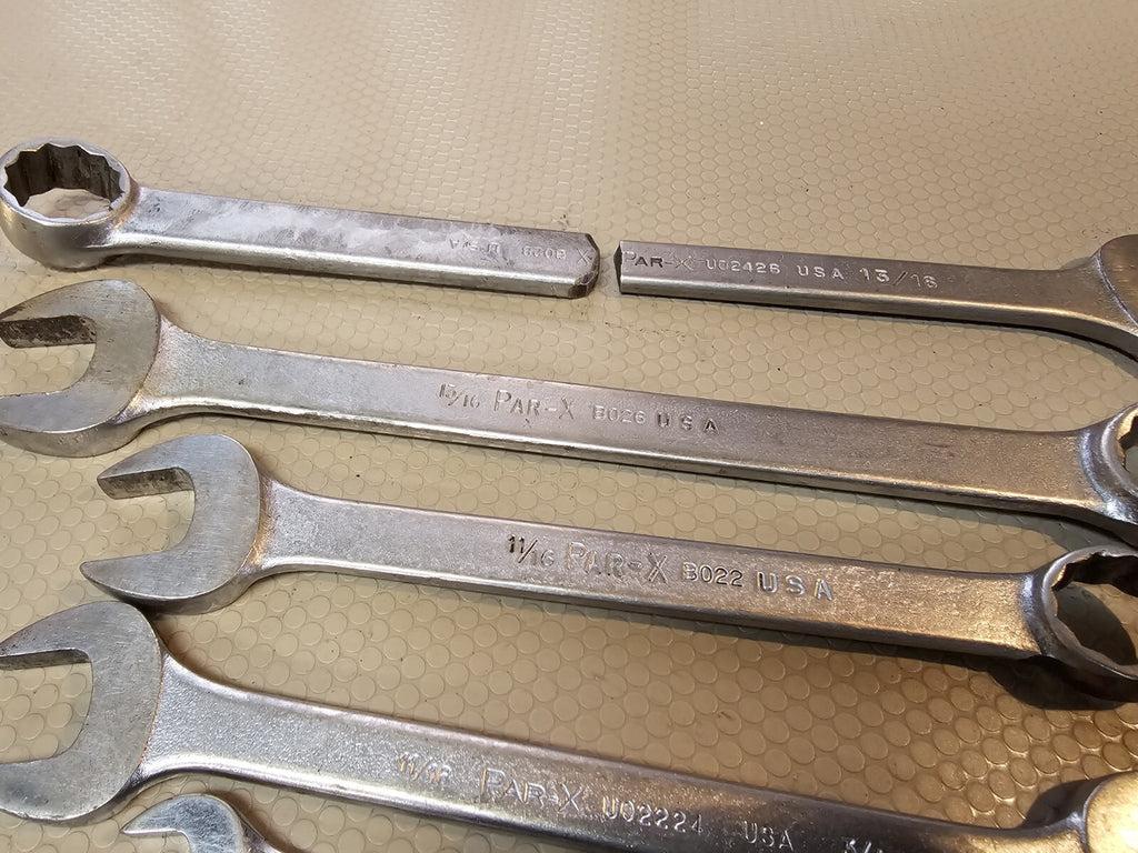 Vintage PAR-X (by Snap On) Combination Wrenches + New Britian USA