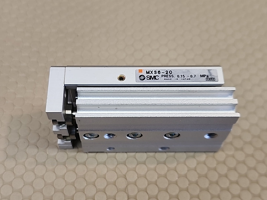 SMC Pneumatic Air Cylinder Slide MXS6-20 Used 