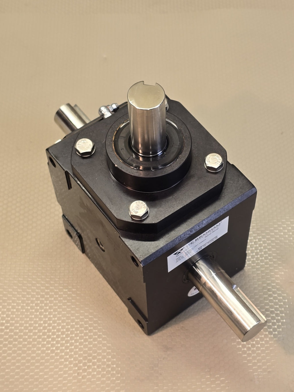 WC Branham WD3SB4.125/1 1SBM25 Right Angle Spiral Bevel Gear Drive Gearbox New