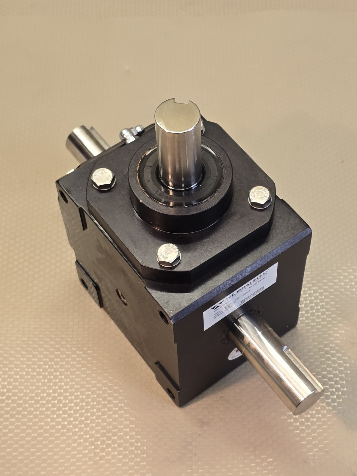 WC Branham WD3SB4.125/1 1SBM25 Right Angle Spiral Bevel Gear Drive Gearbox New