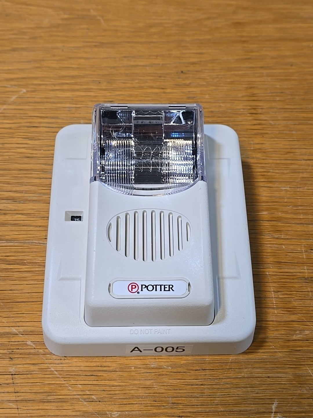 HS-24WW Potter Electric Signal Horn-Strobe Wall Selectable White