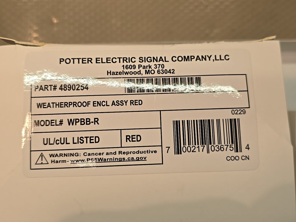 NEW Potter HS-24WR-WP Weatherproof Wall Mount Horn Strobe 