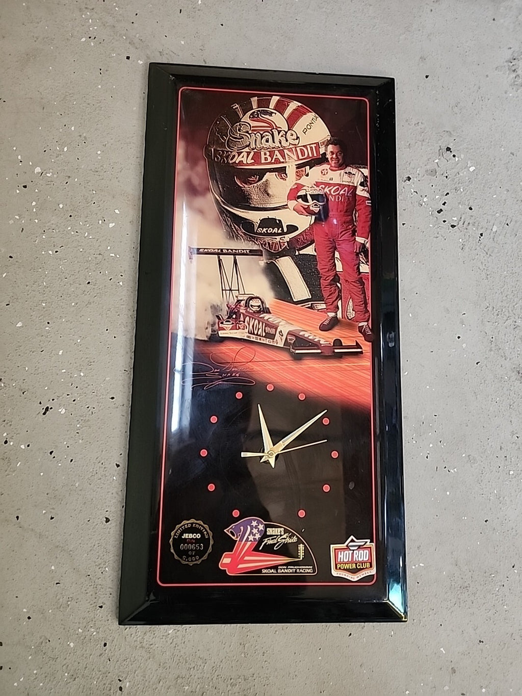 SUPER RARE Limited Edition Skoal Bandit Racing Wall Clock Don Pudhomme NASCAR