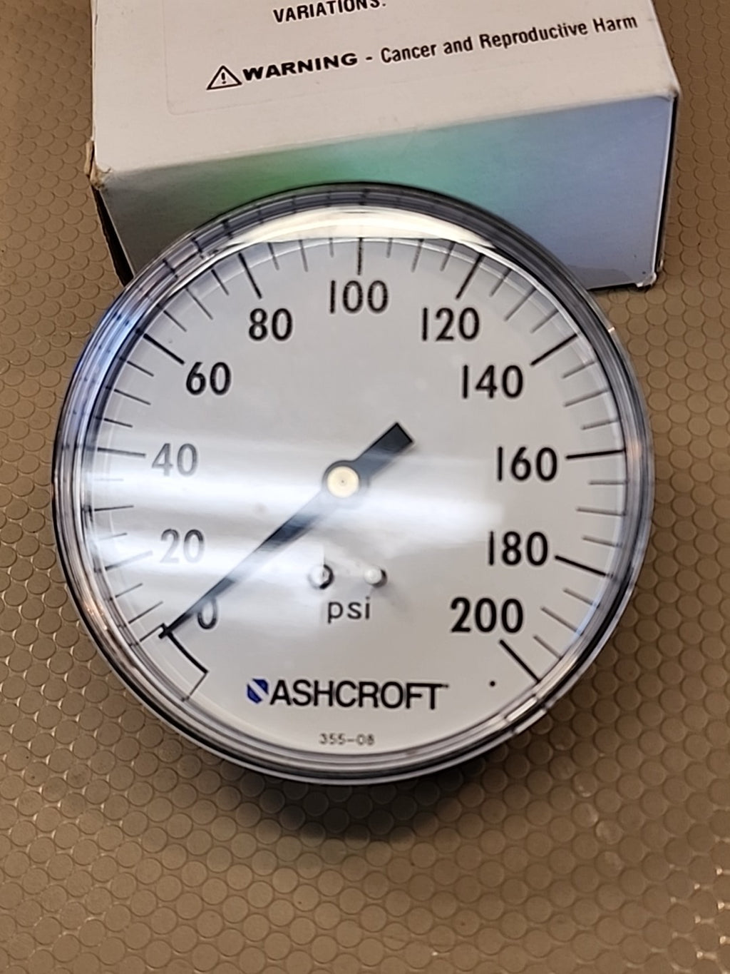 NEW ASHCROFT 35W 1005PH 02B 200# PRESSURE GAUGE 3-1/2" 0-200PSI