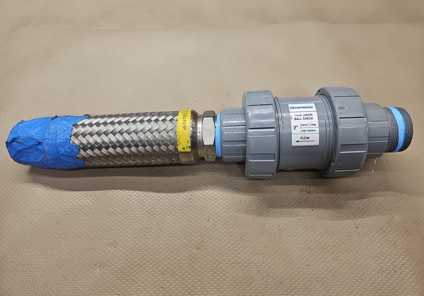 HOSE MASTER CA316HP STAINLESS STEEL BRAIDED FLEXIBLE CORRUGATED MB-316 2"