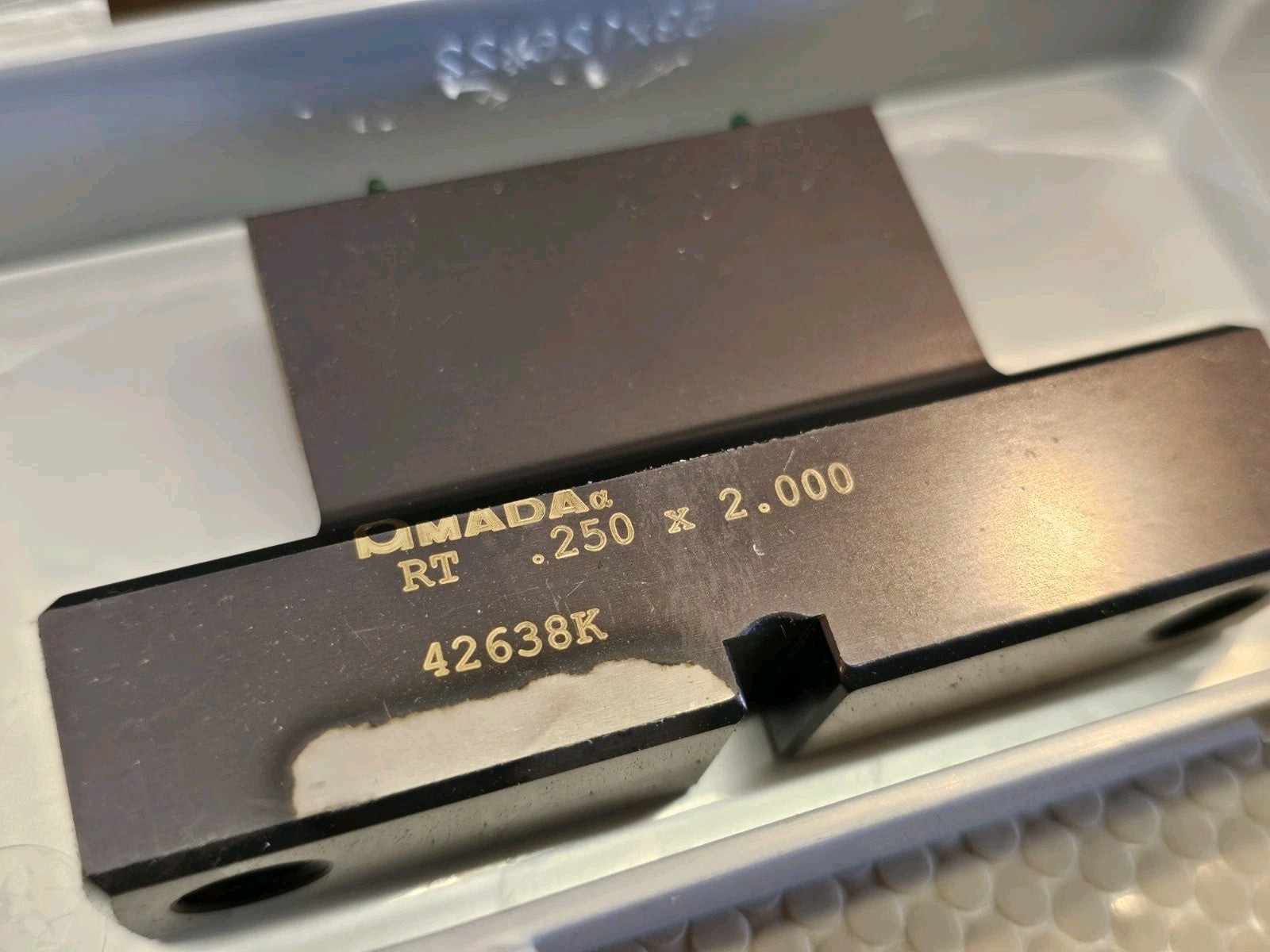 ​NEW AMADA 42638K ATLX D-Station Punch Press Rectangle RT Blade Insert .250 x2.0