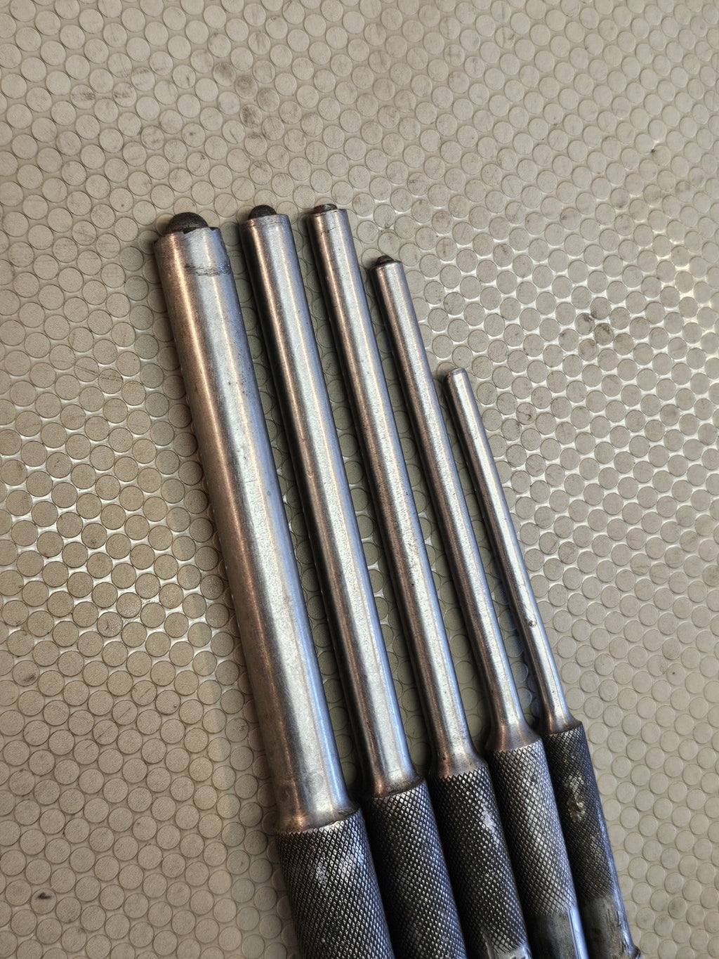 Mayhew Pro 5 Piece Roll Pin Pilot Punch Set Made in the USA 