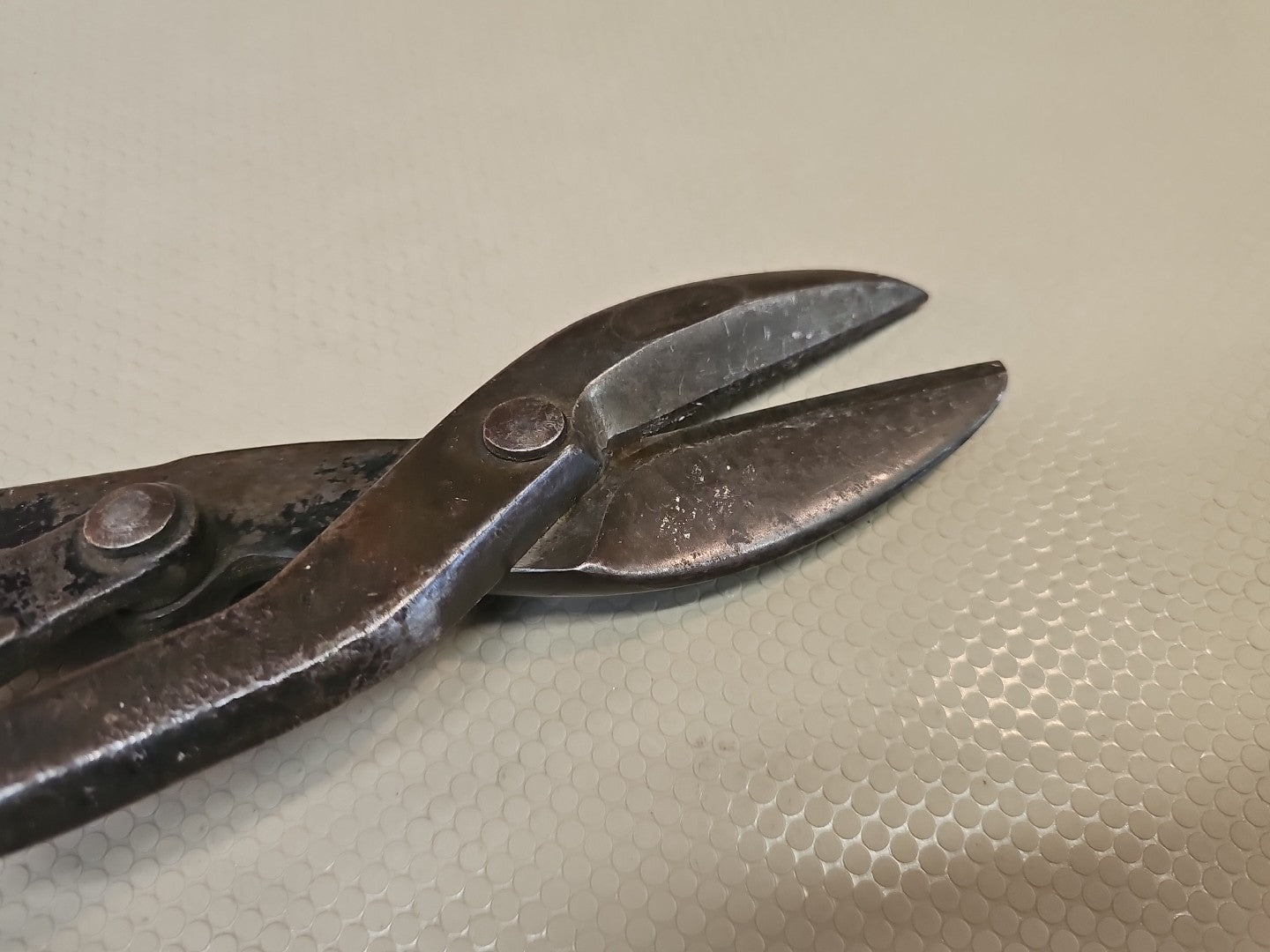 Bartlett Mfg Co Detroit Mich 14” Shears  1401 Compound Levered Metal Snips Vtg.