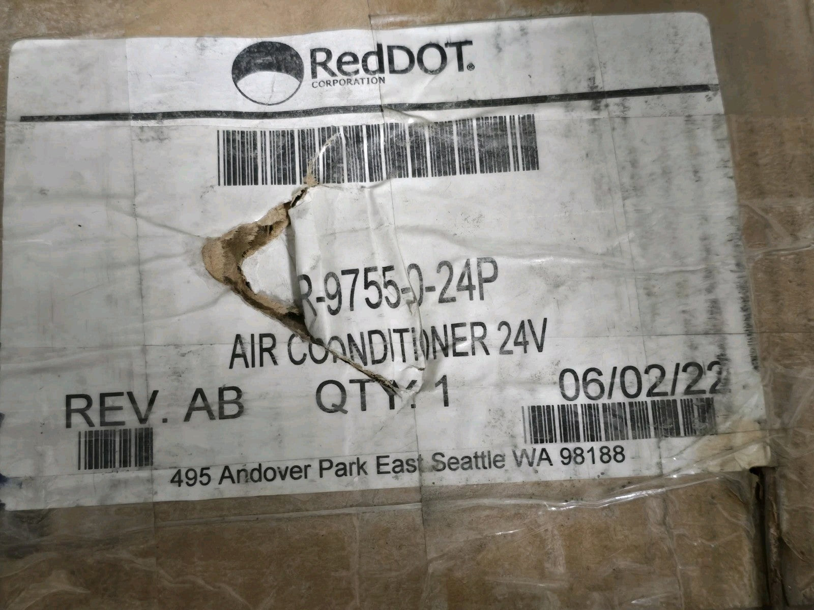 NEW! Red Dot AC Evaporator Unit 24v Ceiling Mount R-9755-0-24P
