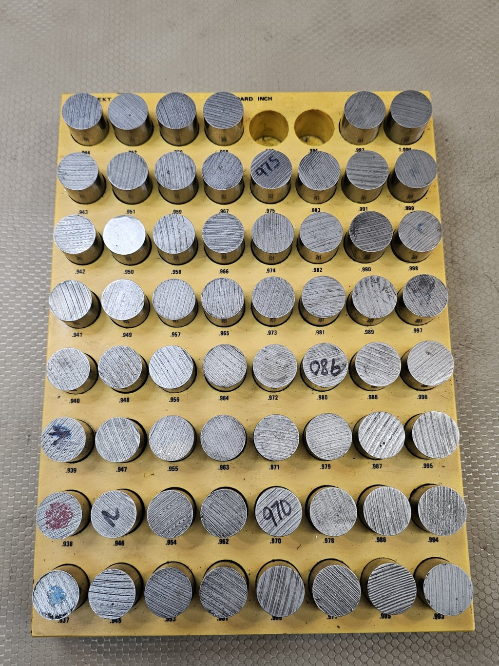 Pin Gauge Perfekt Punch 0.937 to 1 Minus LARGE Machinist 