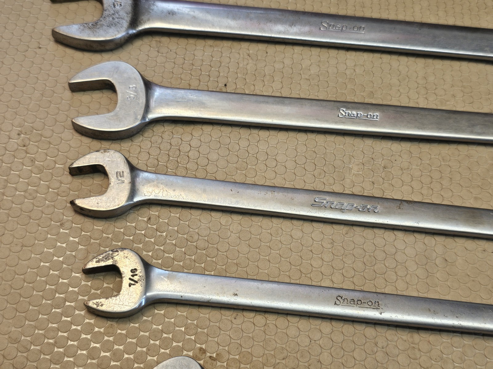 Snap-on OSH707B 12 Point Combination Wrench Set 7-Piece 3/8"-13/16"