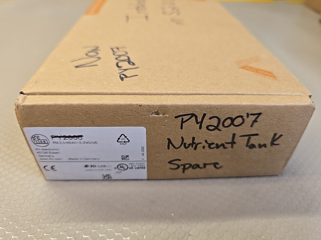 IFM PY2007 Flush Pressure Sensor PM-001BREA01-E-ZVG/US - NEW IN BOX. #CB18