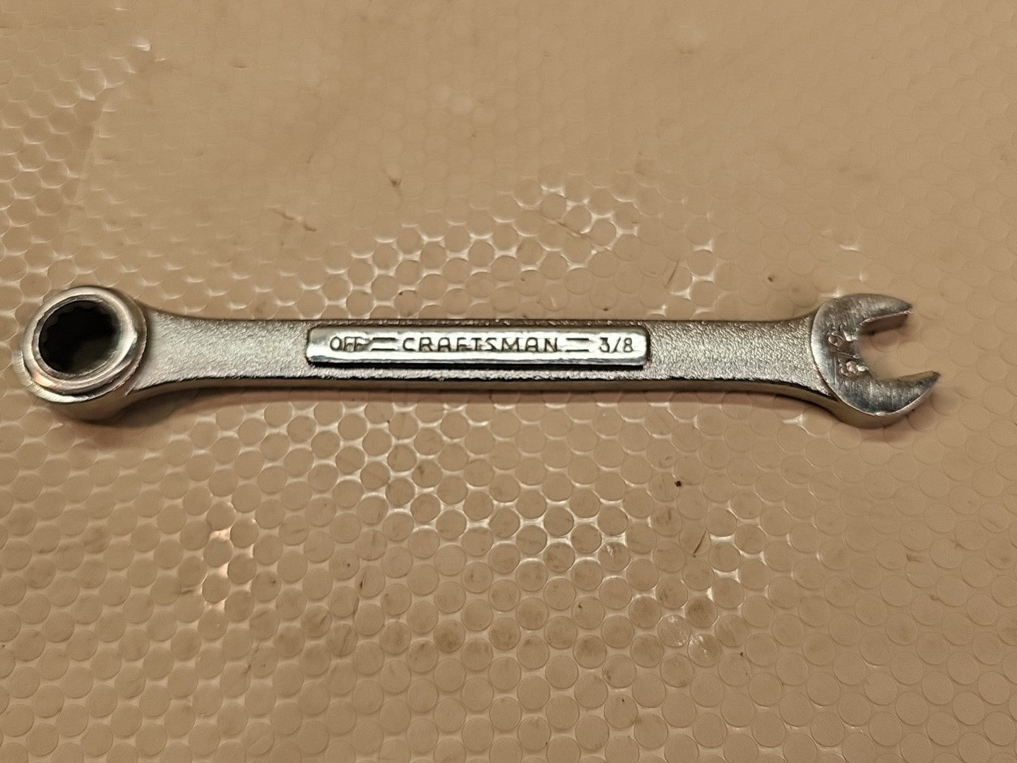 Craftsman 3/8" 12 Point Combination Ratcheting Wrench Model 42634 Made USA 