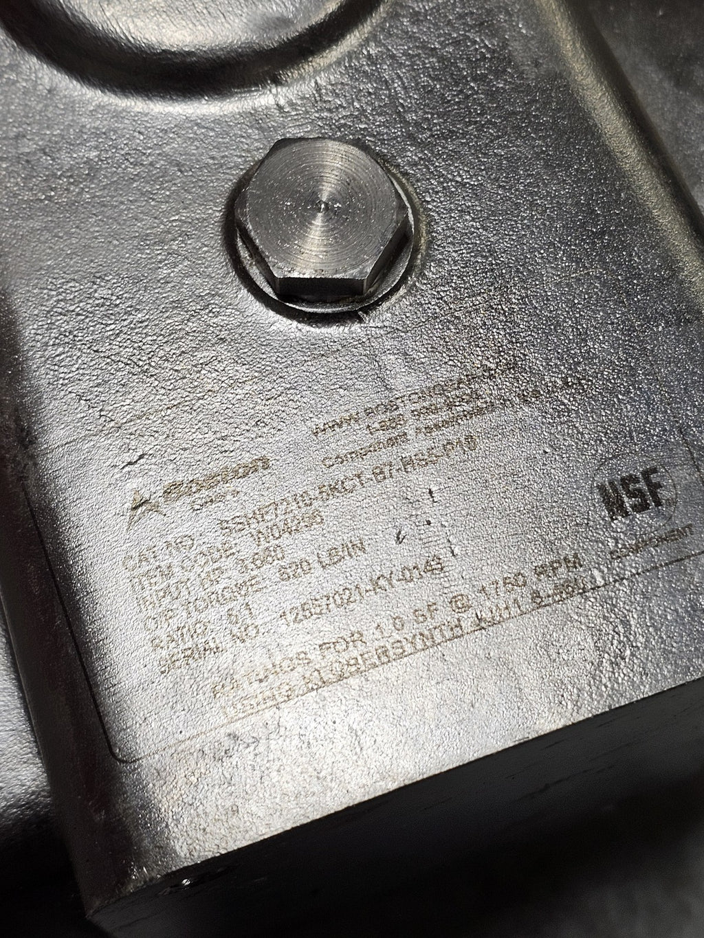 Boston Gear SSHF7210-5KCT-B7-HSC-P18 Stainless Worm Gear Reducer 5:1 Ratio NEW