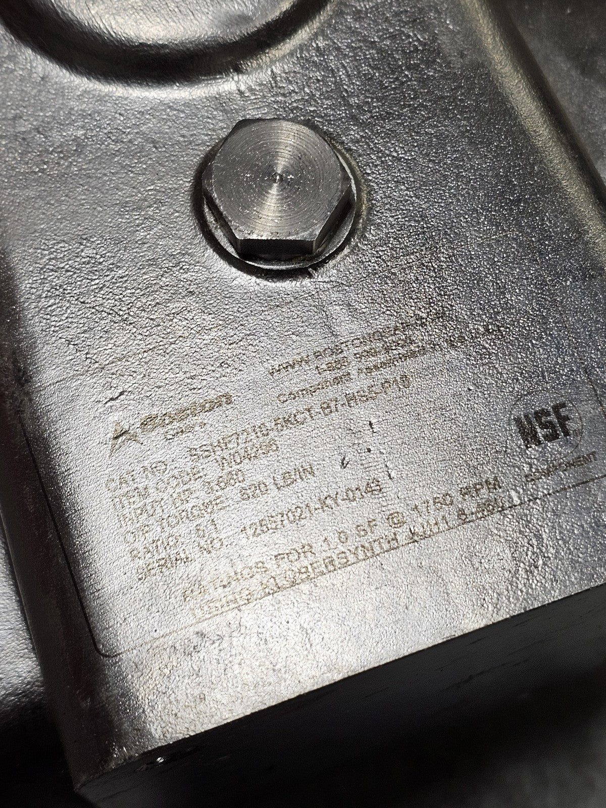 Boston Gear SSHF7210-5KCT-B7-HSC-P18 Stainless Worm Gear Reducer 5:1 Ratio NEW